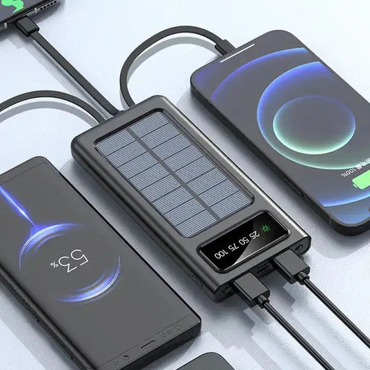 Solar Power Bank 20000CmAh, Fast Charging Cable