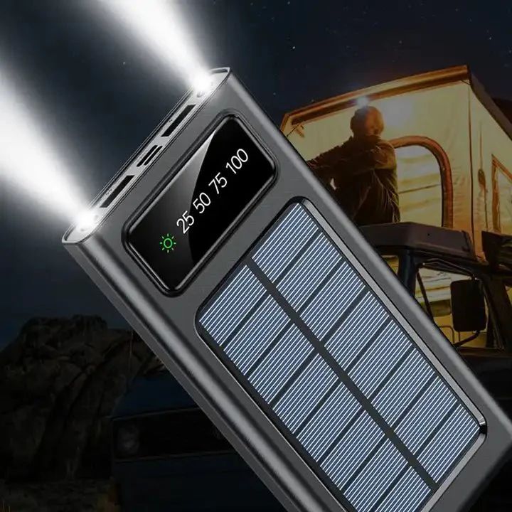 Solar Power Bank 20000CmAh, Fast Charging Cable